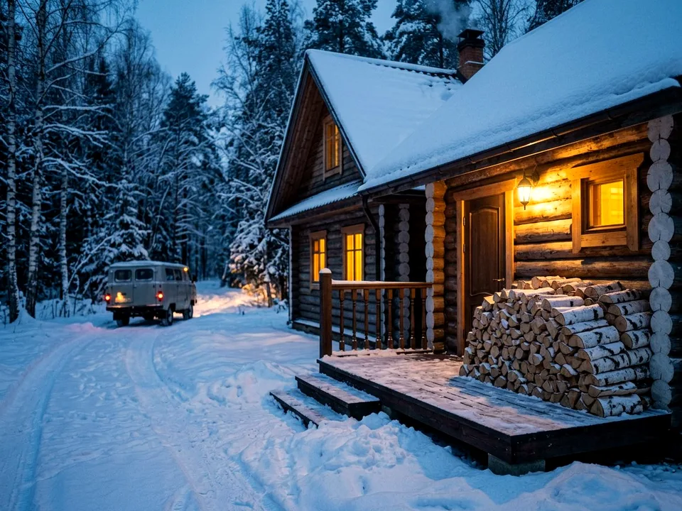 Круговая поленница holzhausen, Яхрома, проспект Банная, 11